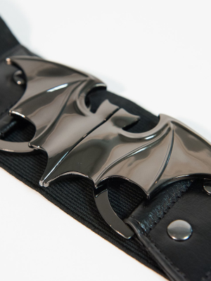 Unique Vintage Black Bat Cinch Belt