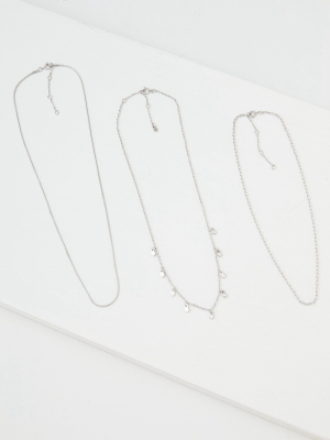 Aeo Dainty Necklaces 3-pack