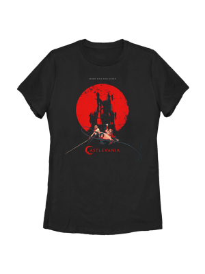 Women's Castlevania Seek Blood Poster T-shirt