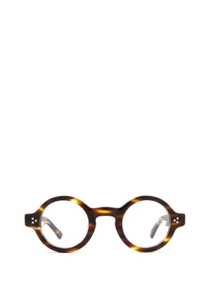 Lesca Burt Round Frame Glasses