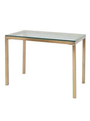 Manhattan Desk Gold - Buylateral