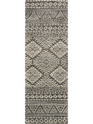 Graphite/ Ivory Emory Rug