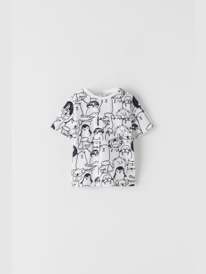 Animals Print T-shirt