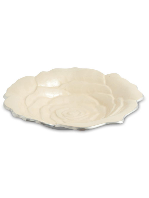 Julia Knight Rose 12" Bowl In Snow