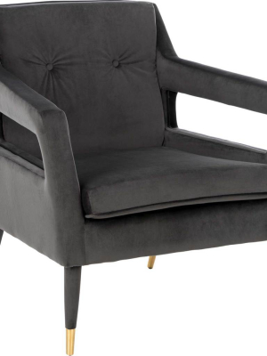 Malloy Tufted Accent Chair Shale