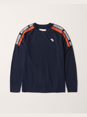 Long-sleeve Logo Tape Icon Tee