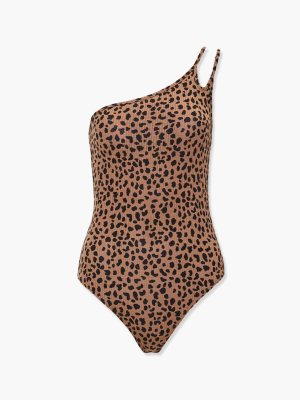 Cheetah One-shoulder Bodysuit