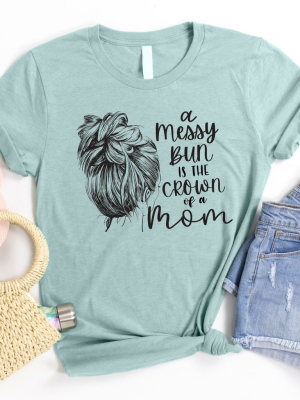 Messy Bun Crown Graphic Tee