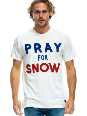 Pray For Snow Tee - Vintage White