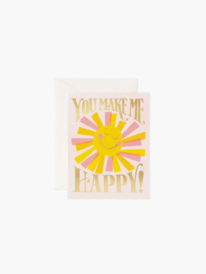 You Make Me Happy Sun Card - Rp1