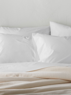 Washed Supima Percale Solid Pillowcase Set - Casaluna™