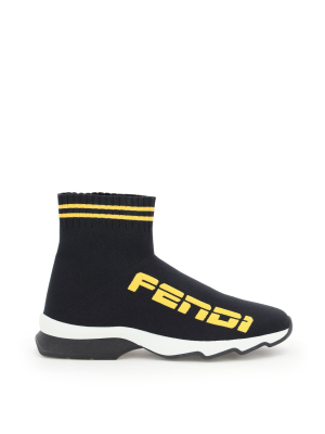 Fendi Mid-top Sock Sneakers