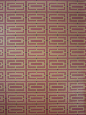 Kikkotrellis Wallpaper In Rose Taupe Color By Osborne & Little