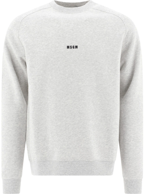 Msgm Logo Crewneck Sweatshirt