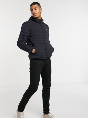 Lacoste Quilted Jacket In Black