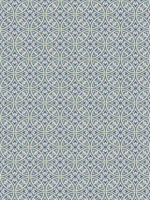 Lacey Circle Geo Wallpaper In Navy From The Silhouettes Collection By York Wallcoverings