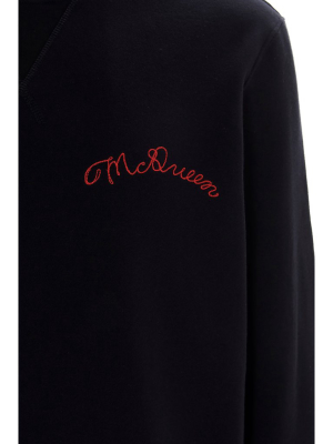 Alexander Mcqueen Logo Embroidery Sweatshirt