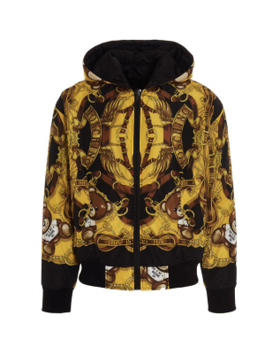 Moschino Teddy Bear Printed Hooded Jacket