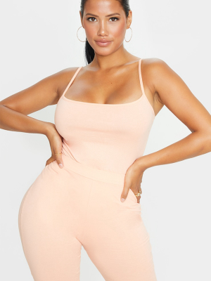 Shape Peach Cotton Straight Neck Bodysuit