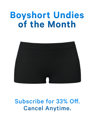 Monthly Boyshort Underwear Subscription