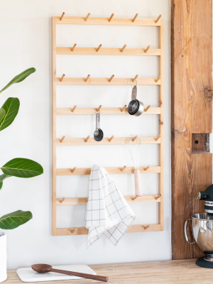 Wooden Mug Rack