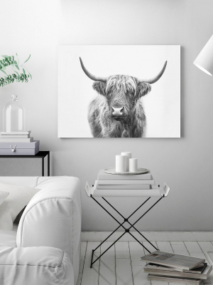 Americanflat Highland Bull By Sisi And Seb Canvas