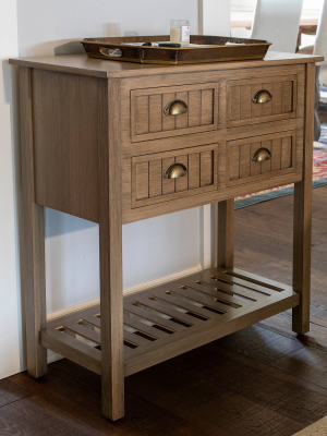 Bailey Bead Board 4 Drawer Console Table - Décor Therapy