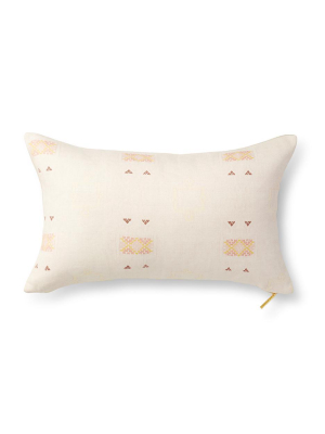 Blush Cactus Silk - Lumbar Pillow