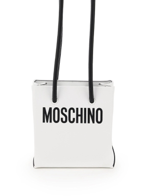 Moschino Logo Printed Small Shoulder Bag