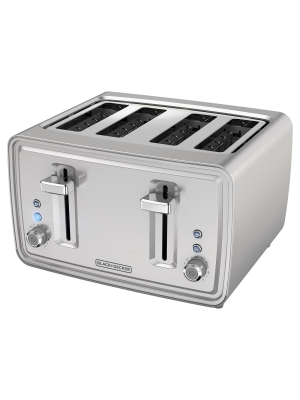 Black+decker 4 Slice Toaster - Stainless Steel Tr4900ssd