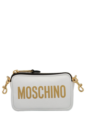 Moschino Logo Printed Shoulder Bag