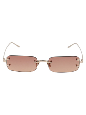 Linda Farrow Taylor Rectangular Frame Sunglasses