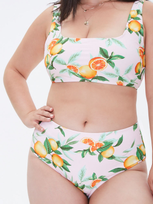 Plus Size Orange Bikini Bottoms