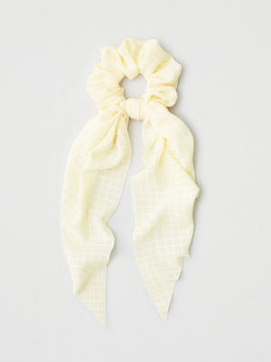 Aeo Plaid Bow Scrunchie