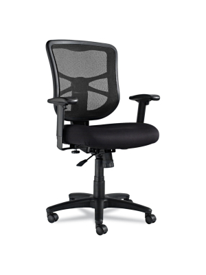 Alera Elusion Series Mesh Mid-back Swivel/tilt Chair, Black El42bme10b