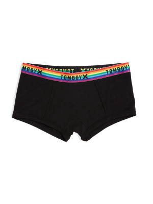 Boy Shorts - Tencel™ Modal Black Rainbow