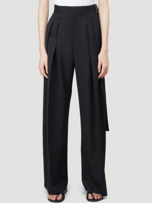 Jw Anderson Side Buckle Wide Leg Pants