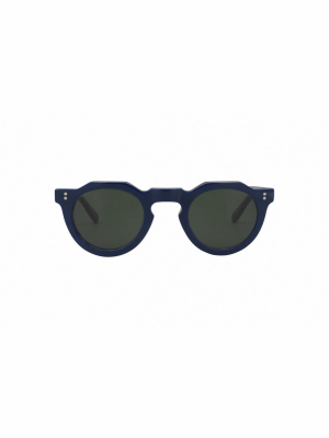 Lesca Pica Round Frame Sunglasses