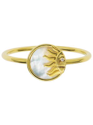 Mother Of Pearl Sunshine Ring