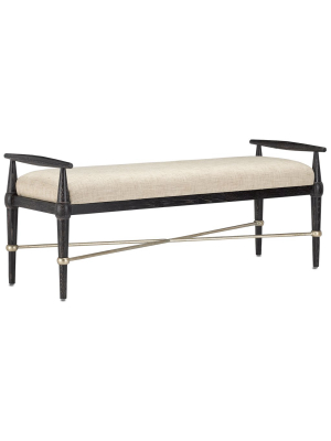 Currey & Company Perrin Bench