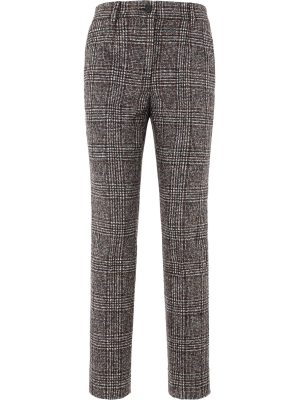 Dolce & Gabbana Slim Fit Checked Trousers