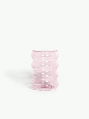 Large Pink Ripple Cup