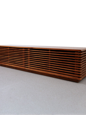 Jensen Slatted Teak Media Console - Long