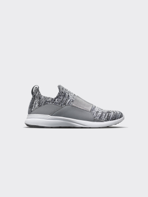 Youth's Techloom Bliss Heather Grey / White