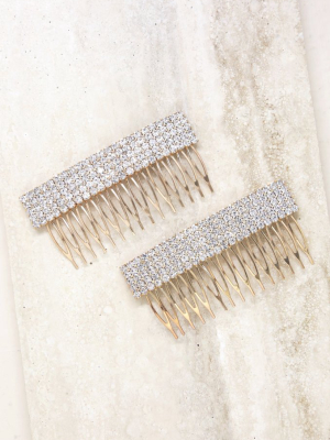 Dynasty Hair Comb Set In Crystal