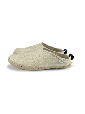 Men's Wool Slipper Slides - Oatmeal