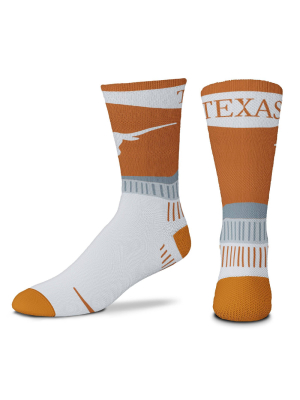 Ncaa Texas Longhorns Men's Sport Fan Crew Socks - 10-13