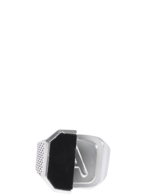 Ambush Asymmetric Stone Detail Ring