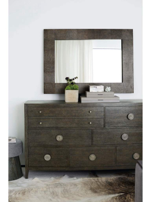 Linea Dresser, Cerused Charcoal