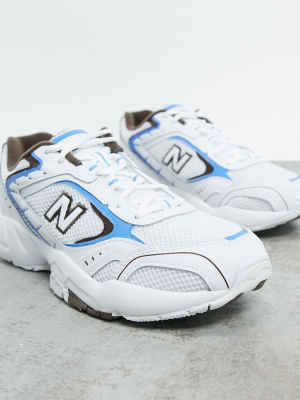 New Balance 452 Sneakers In Light Blue And White